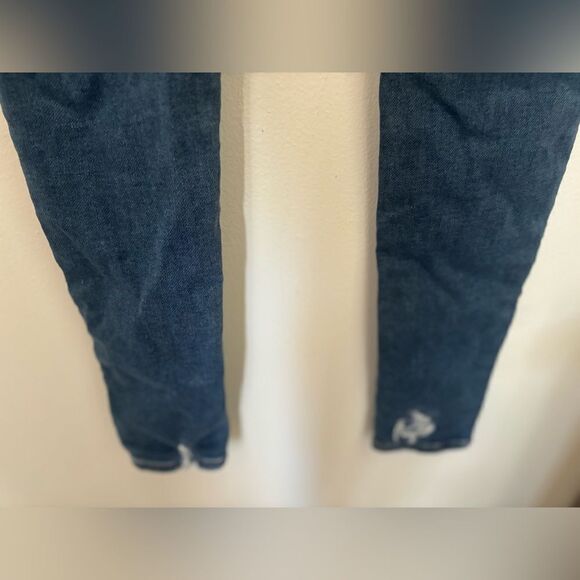 American Eagle distressed hi rise jeggings next level stretch size 2 85% cotton - Picture 8 of 9